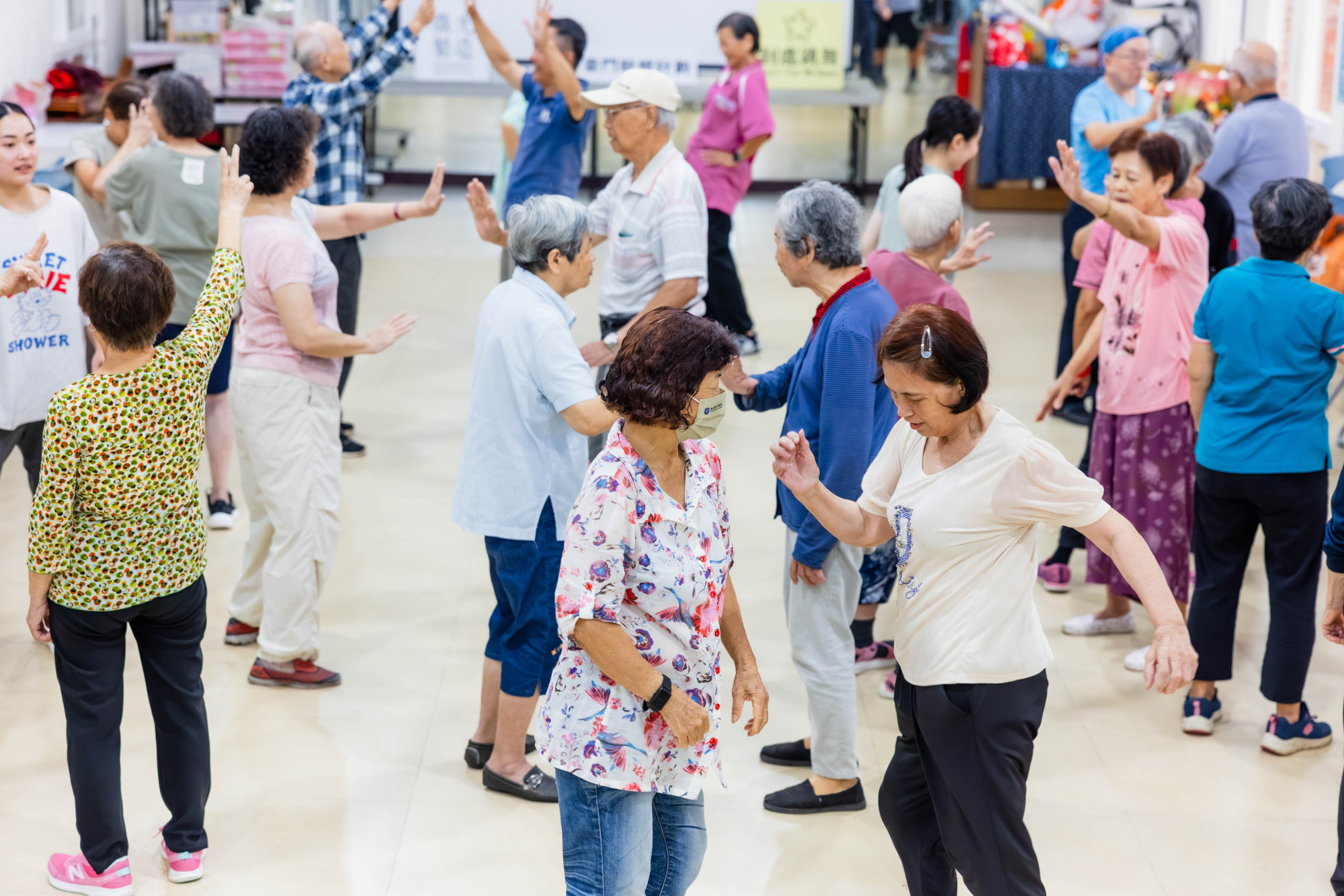 Engaging local Tamsui communities with movement sessions for seniors